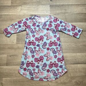 Gymboree Girls Nightgown. Size Small 5-6. Butterfly’s print.​